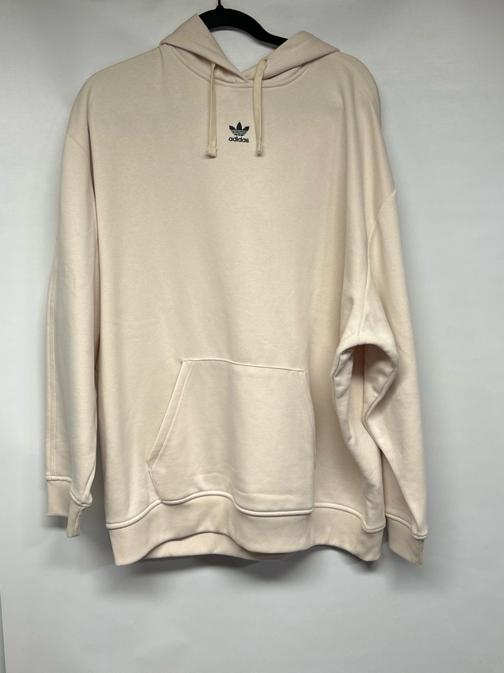 adidas Men's Hoodie in Pale Cream with Trefoil Logo